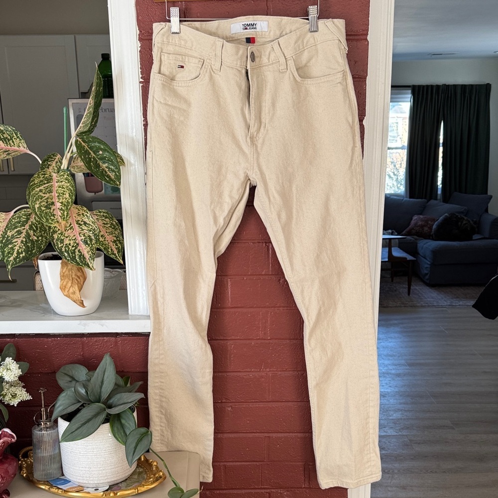 Tommy Hilfiger Men's Stone ‘Scanton Slim’ Jeans 32x32